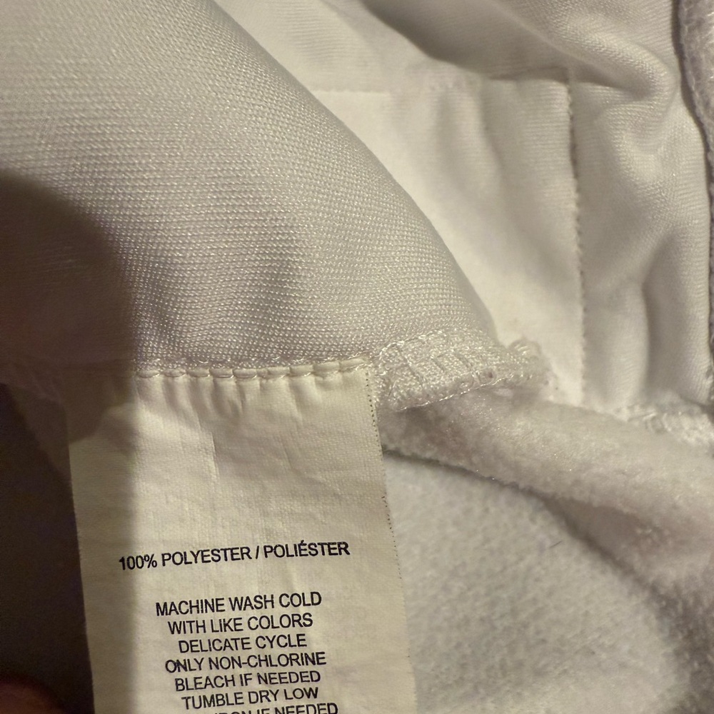 Callaway White and Gray Zip Up Sweater - Picture 5 of 5